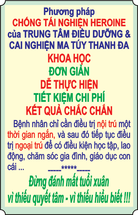 Tổng quan phương pháp phòng chống tái nghiện